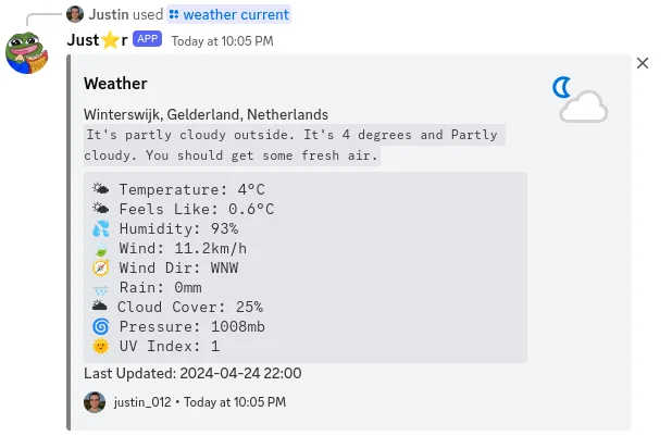 Weather Command Autocomplete