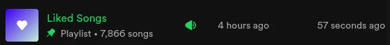 Spotify Liked Songs